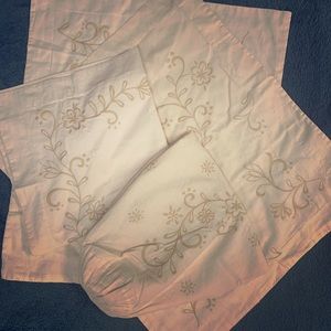 Pottery Barn bolster and euro pillow covers